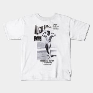 Muscle Beach SF Vintage Retro Gay Kids T-Shirt